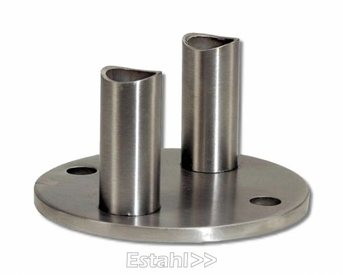 VA-wall support plate with a round to 42.4 mm