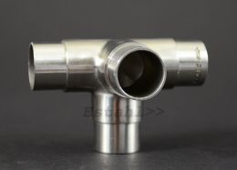 V2A - cross / corner, regardless of pipe diameter 42,4 mm