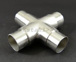 V2A - Raccord en croix pour tube Ø 33,7 mm